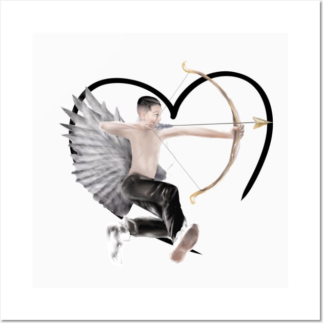 Cupid Takes Aim Wall Art by R.S.G